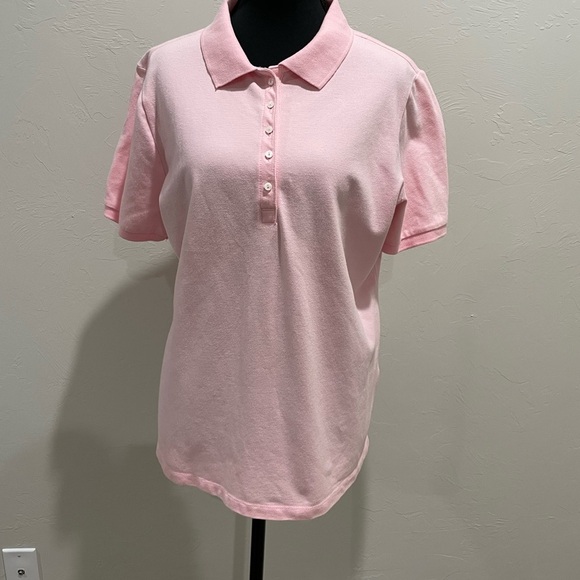 Croft & Barrow Women’s Pink Polo Shirt large - Picture 1 of 4